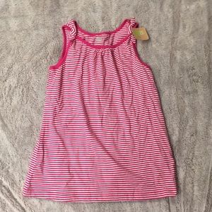 Girls striped T shirt with bows on the straps.